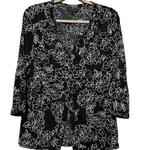 Banana Republic Floral Long Sleeve Blouse